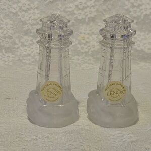 Crystal Lighthouse Salt and Pepper Set by Lenox